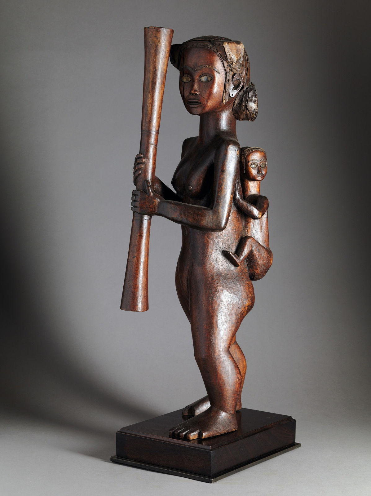 A standing Maternity Figure, Mabea-Fang People, Cameroon, 1st half 20th C