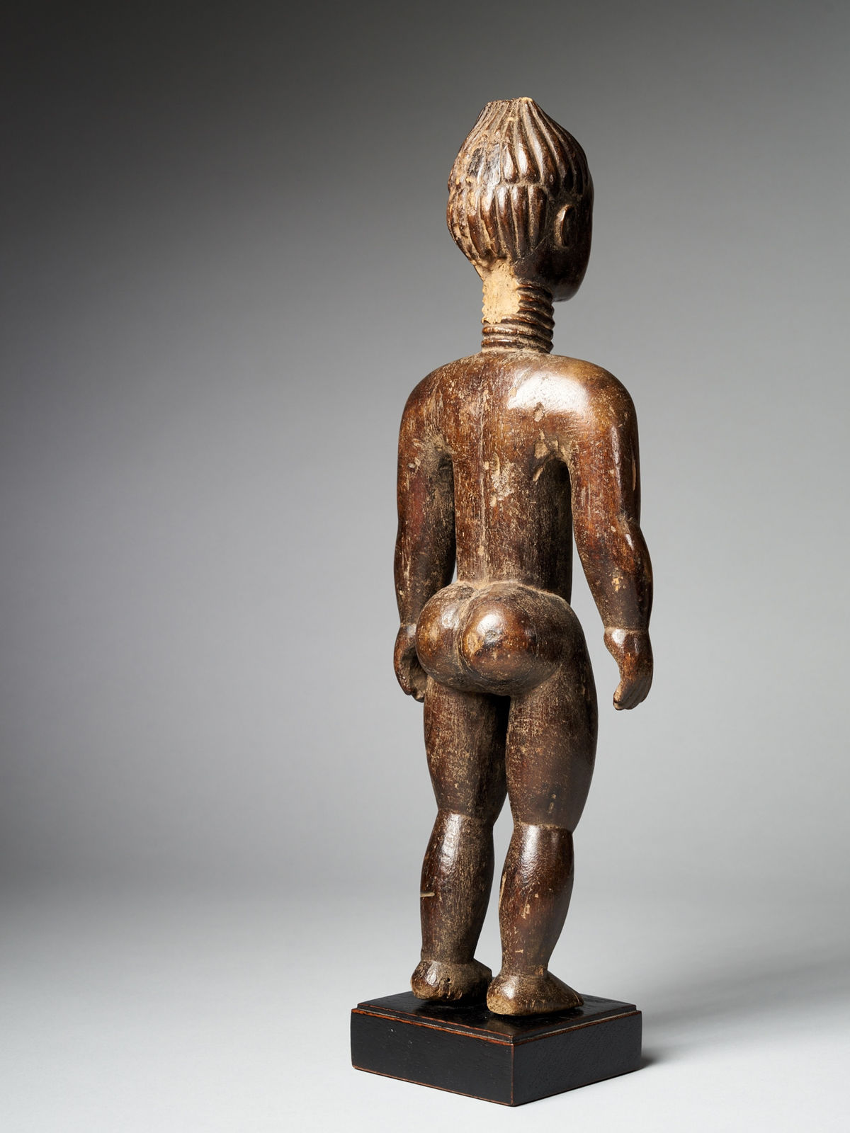 Lu Me hardwood Figure with dark ritual patina, Dan People, Liberia-Western Ivory Coast., 1930/1940
