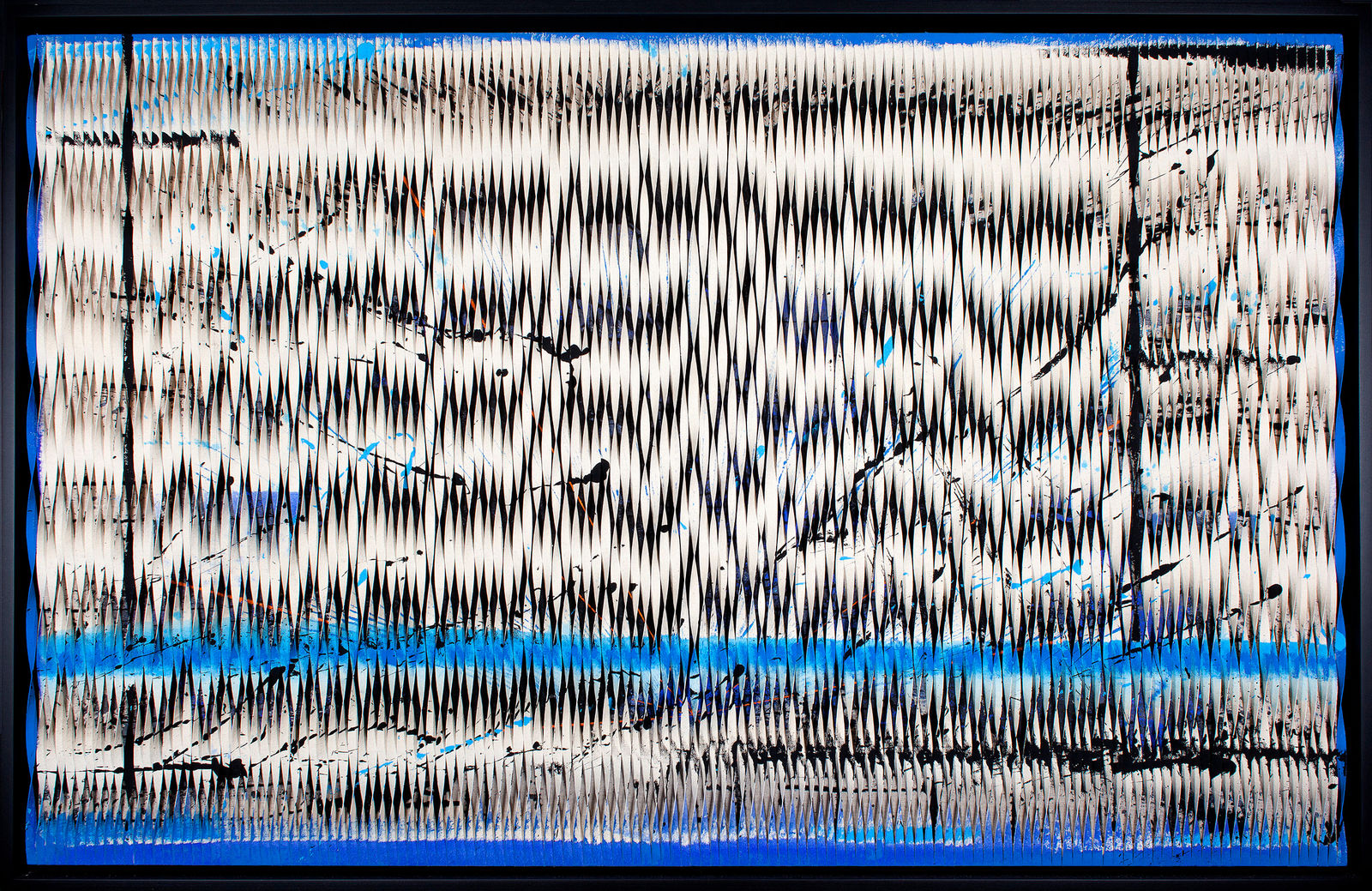 Piers Bourke, Twisted Fan Blue , 2020