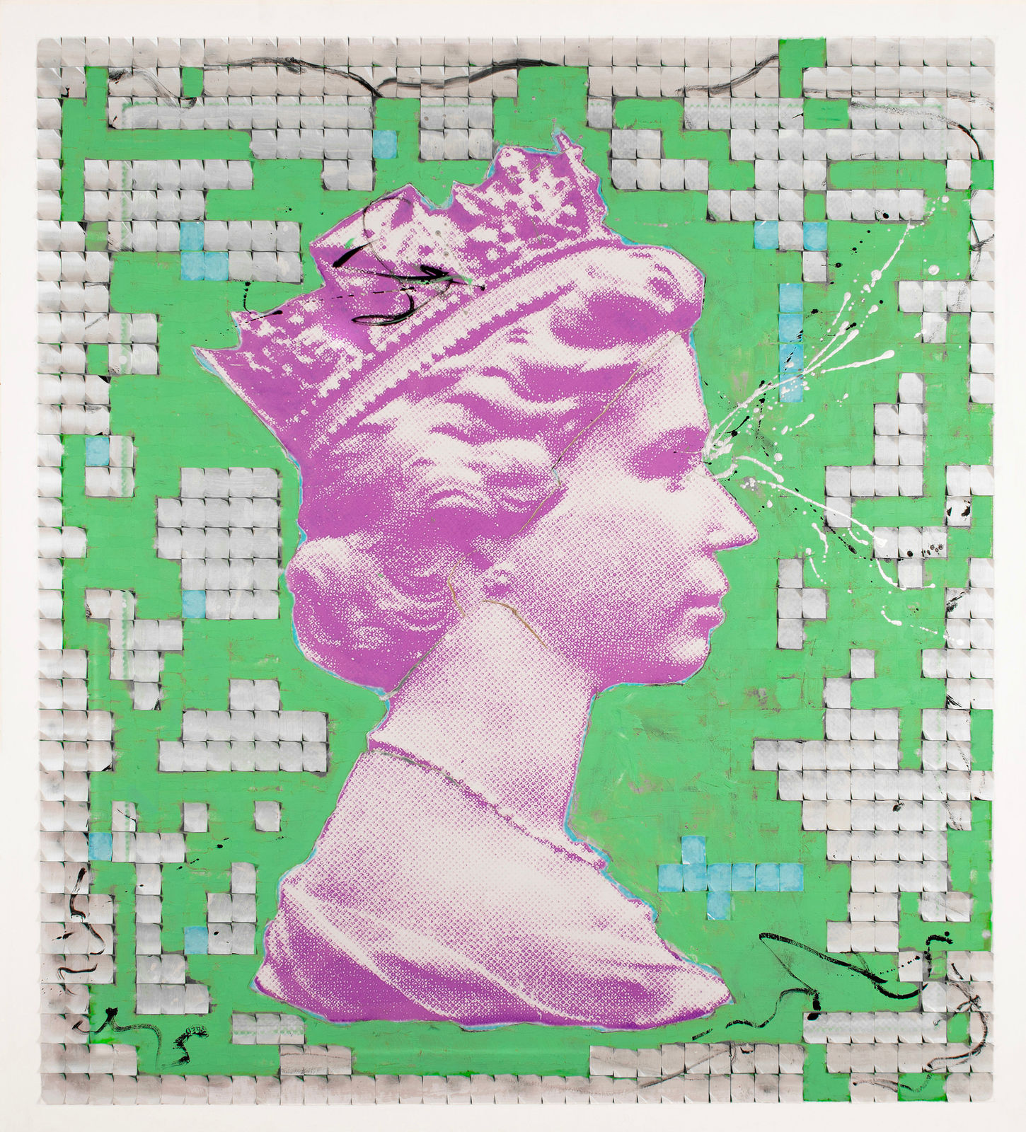 Piers Bourke, Lick My Rear - Green Silver , 2025