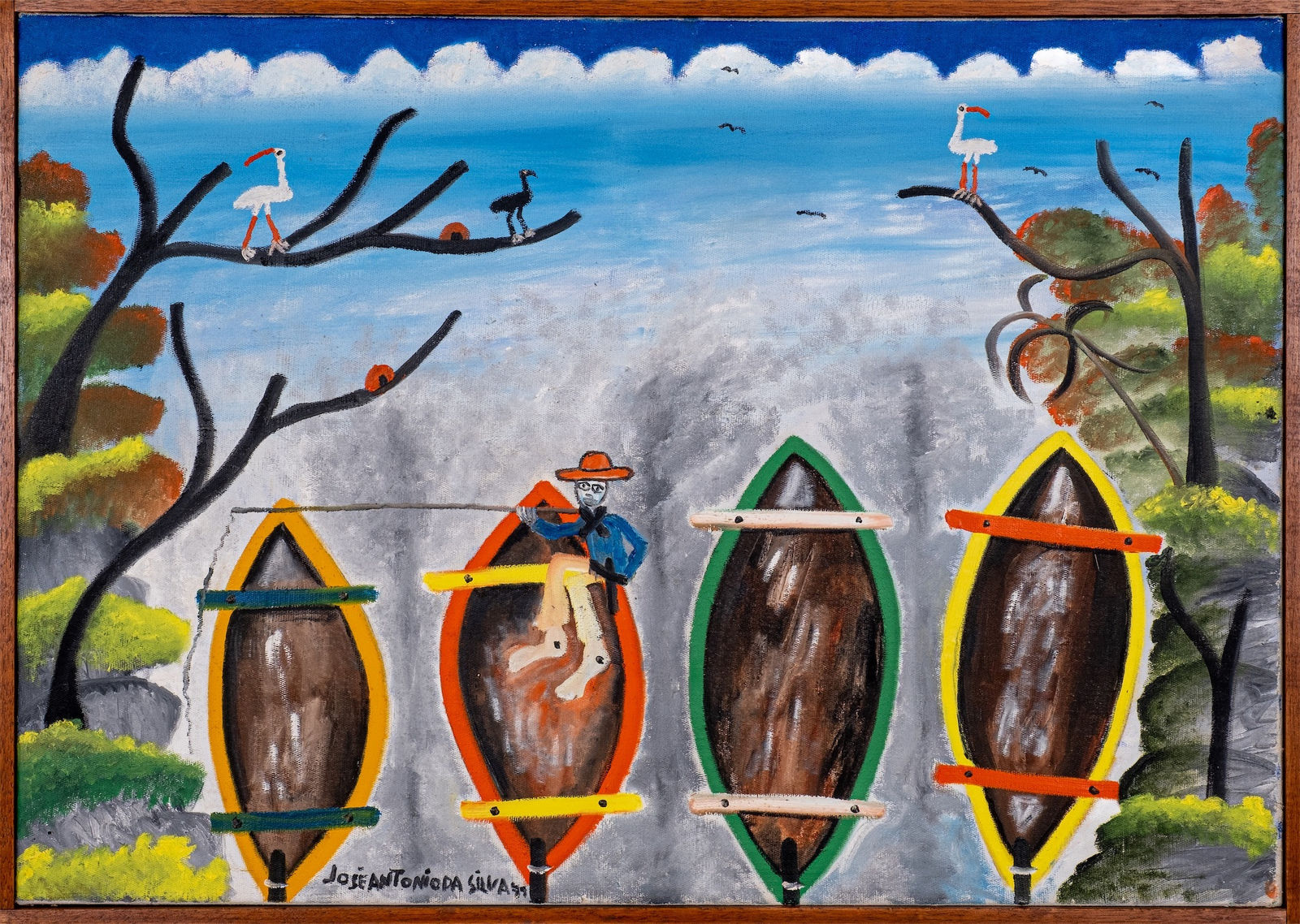 José Antonio da Silva, Pescador com canoas, 1971