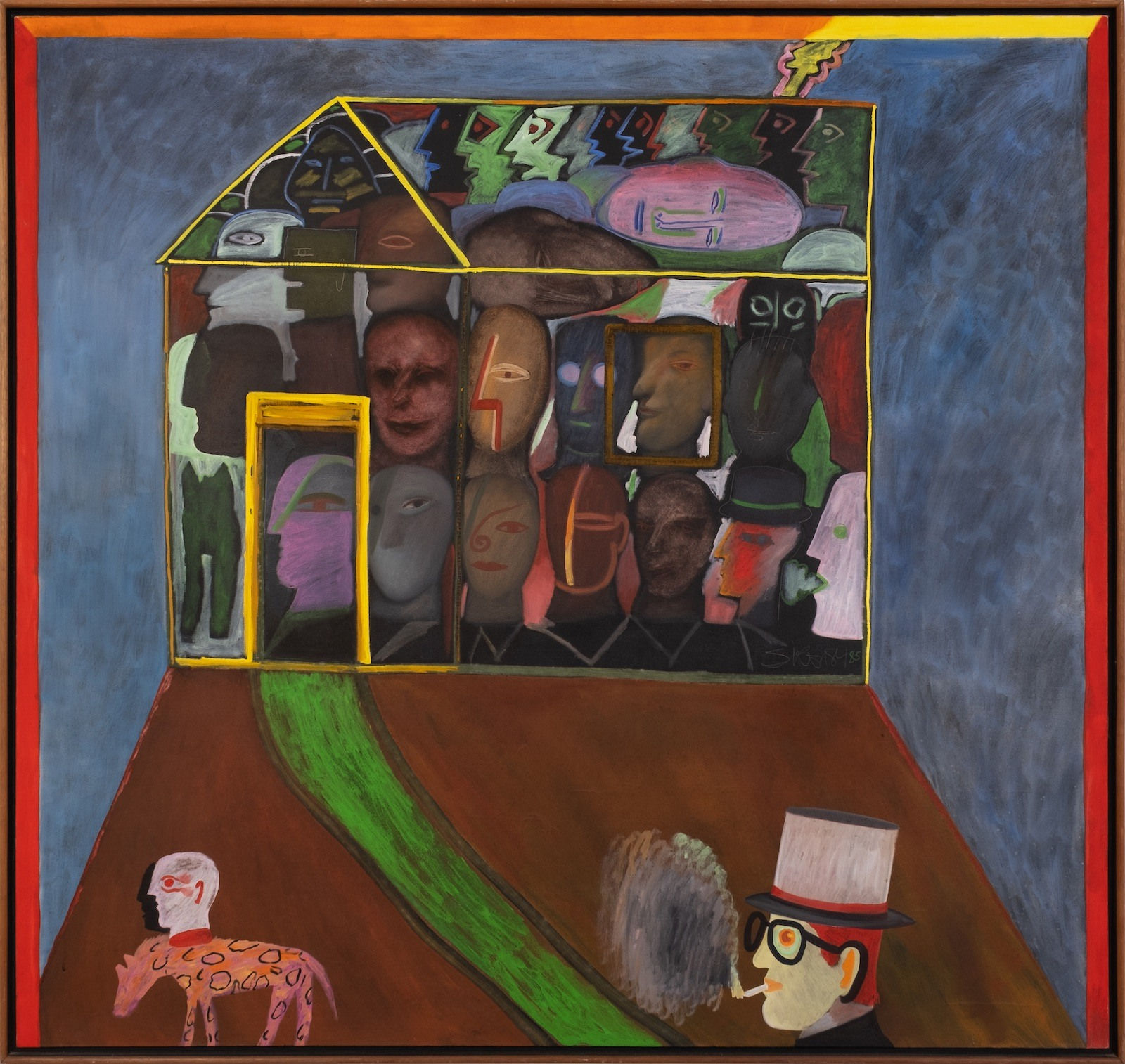 óleo sobre tela, 170 x 180 cm, Siron Franco