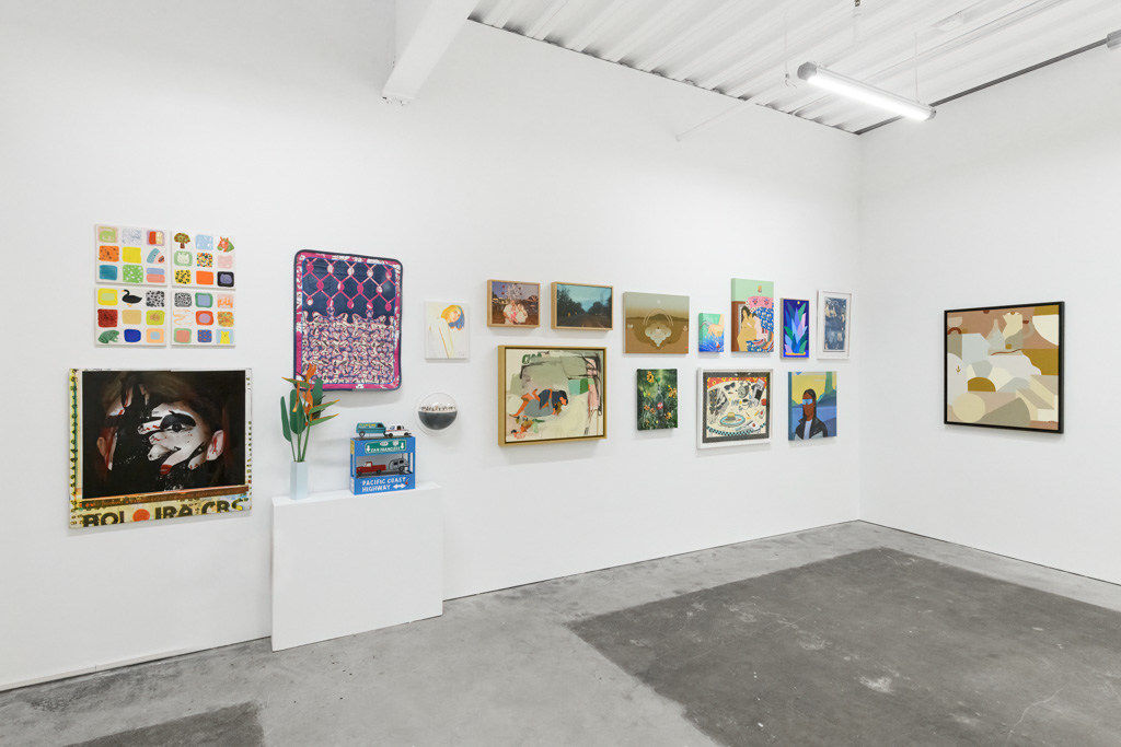 Installation view of Brett Amory's painting 'Bolirat'