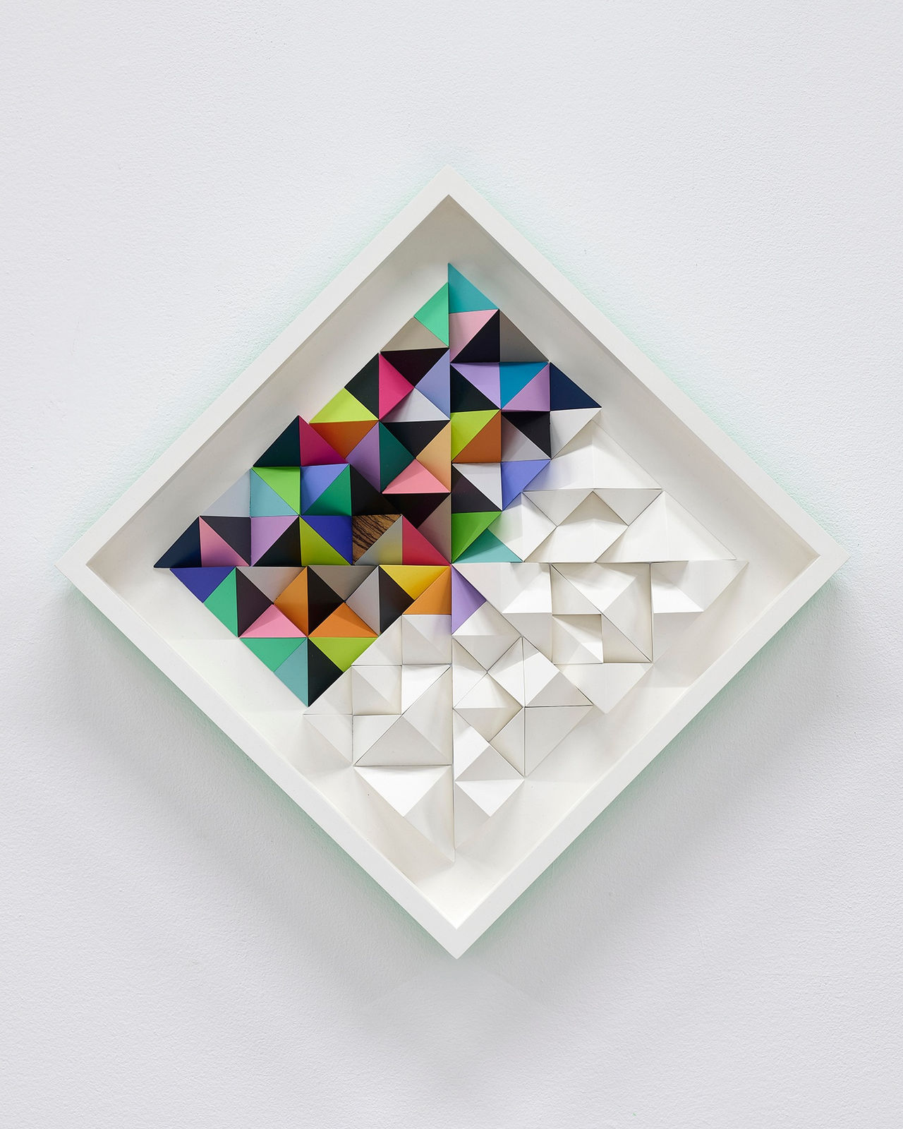 Sean Newport abstract colorful wall sculpture