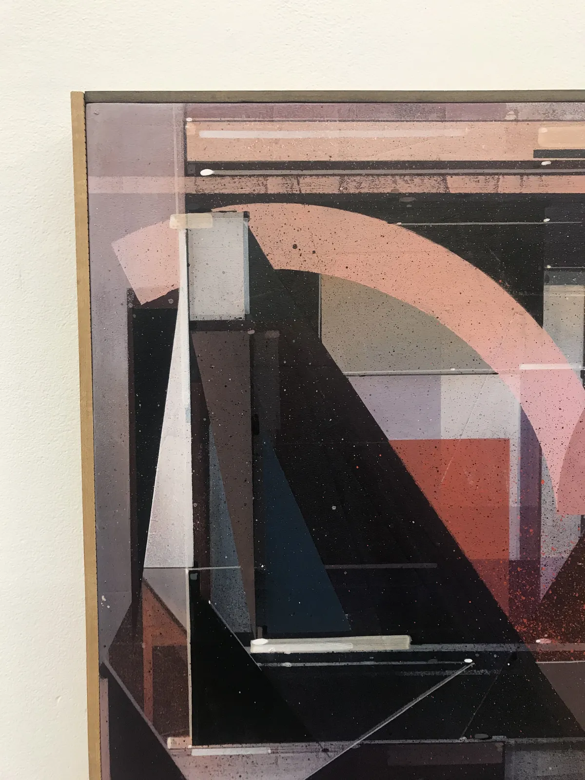 Geometric abstract painting by Augustine Kofie