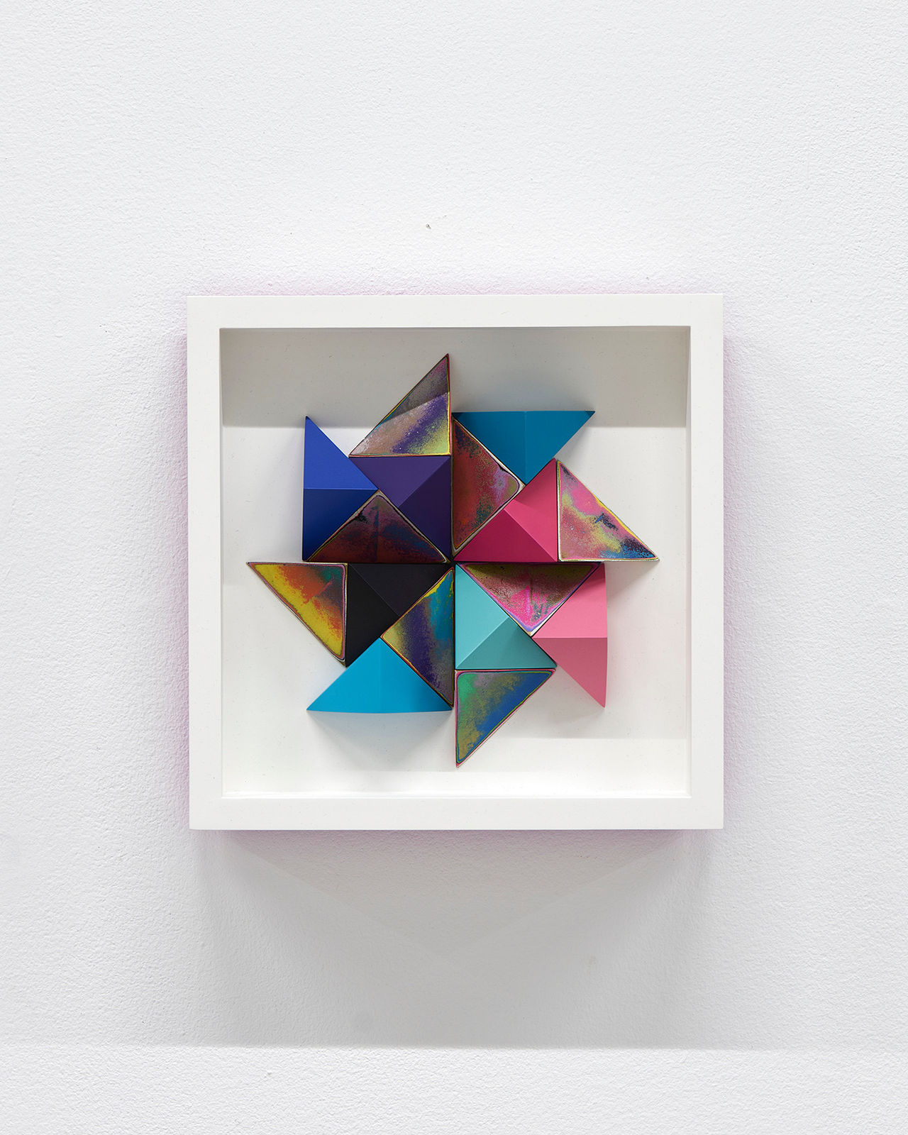 Sean Newport abstract colorful wall sculpture