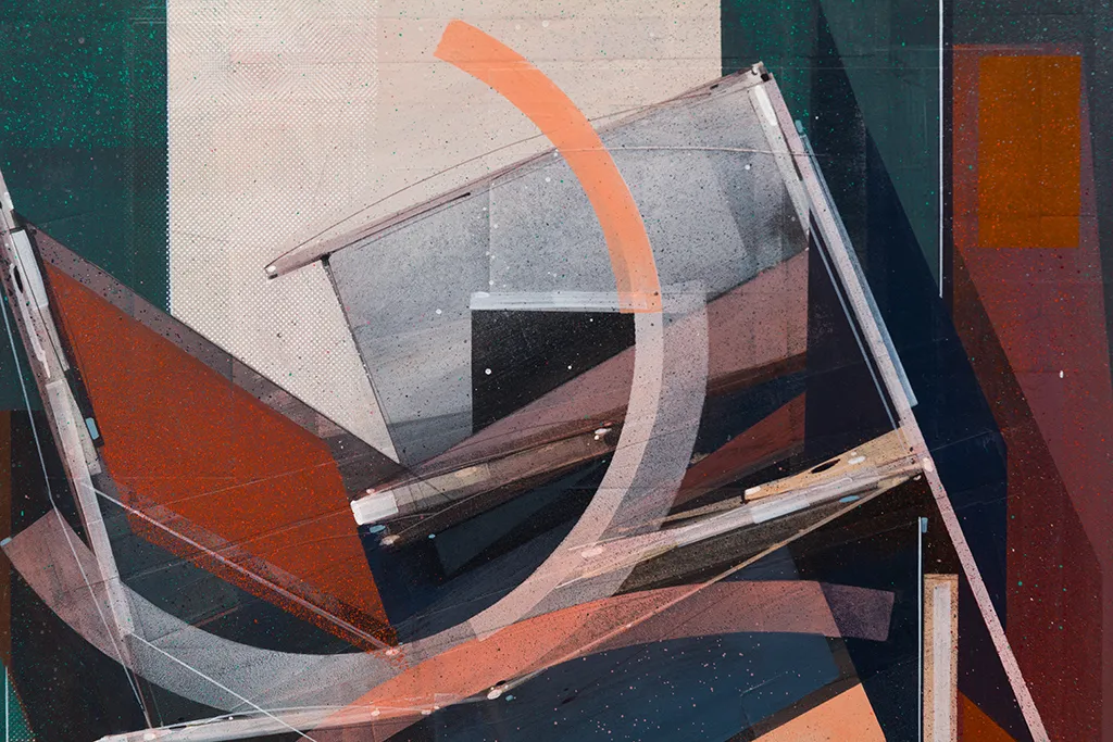 Augustine Kofie abstract painting detail