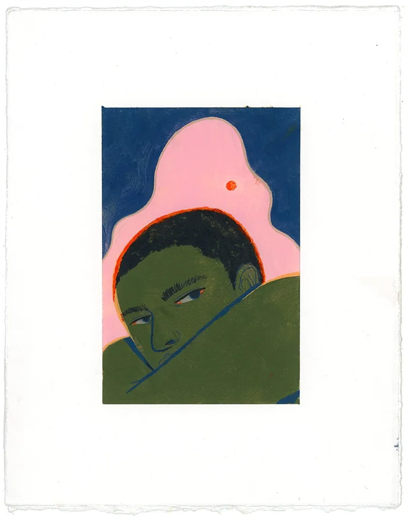 Celia Jacobs, Half Portrait in Cave, 2020