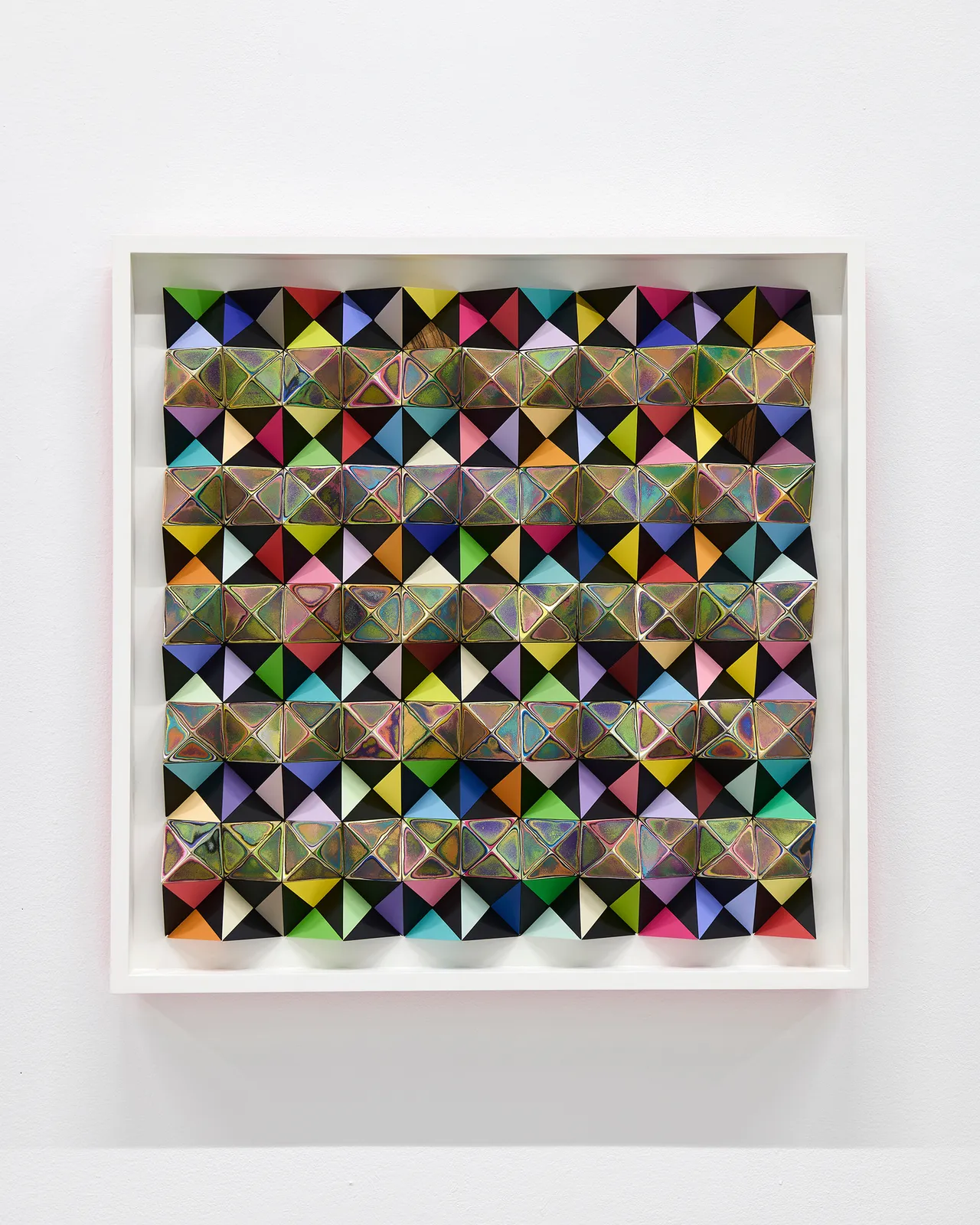 Sean Newport abstract colorful wall sculpture