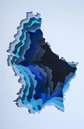 1010 abstract painting blue