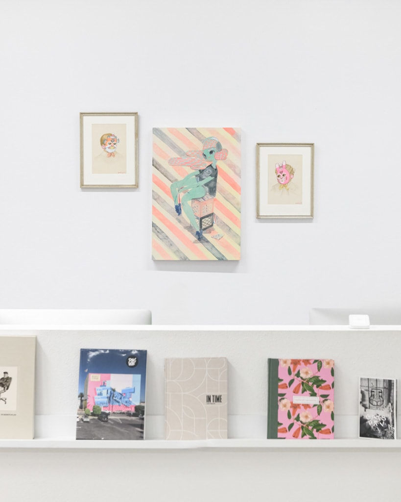 Install image of the exhibition Music Island by artist duo KeFe.