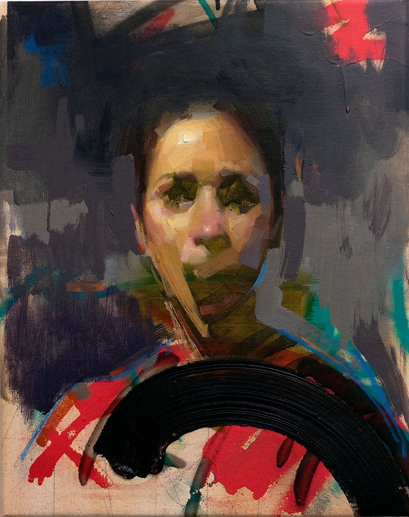 Painterly portrait of a woman by John Wentz