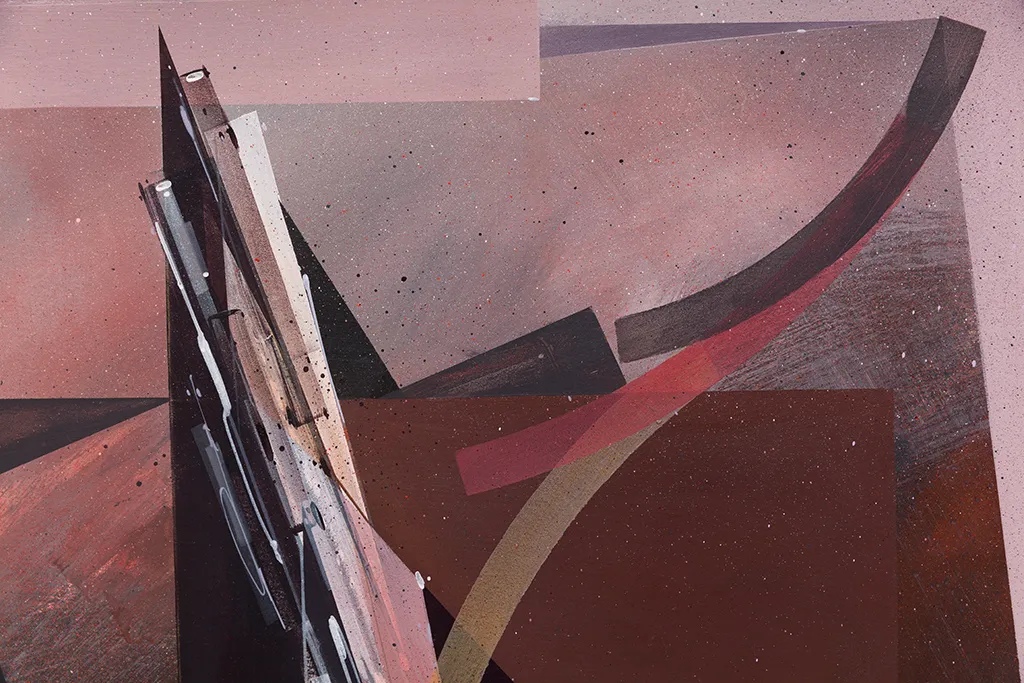 Augustine Kofie abstract work on paper