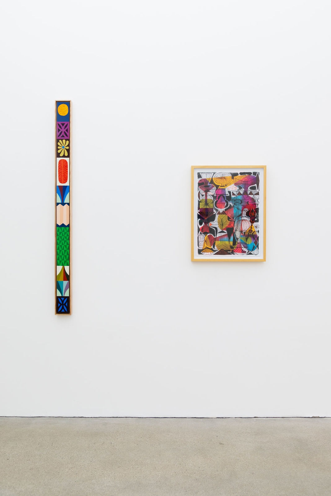 Installation image of Scott Sueme's Garden Wall at Hashimoto Contemporary LA