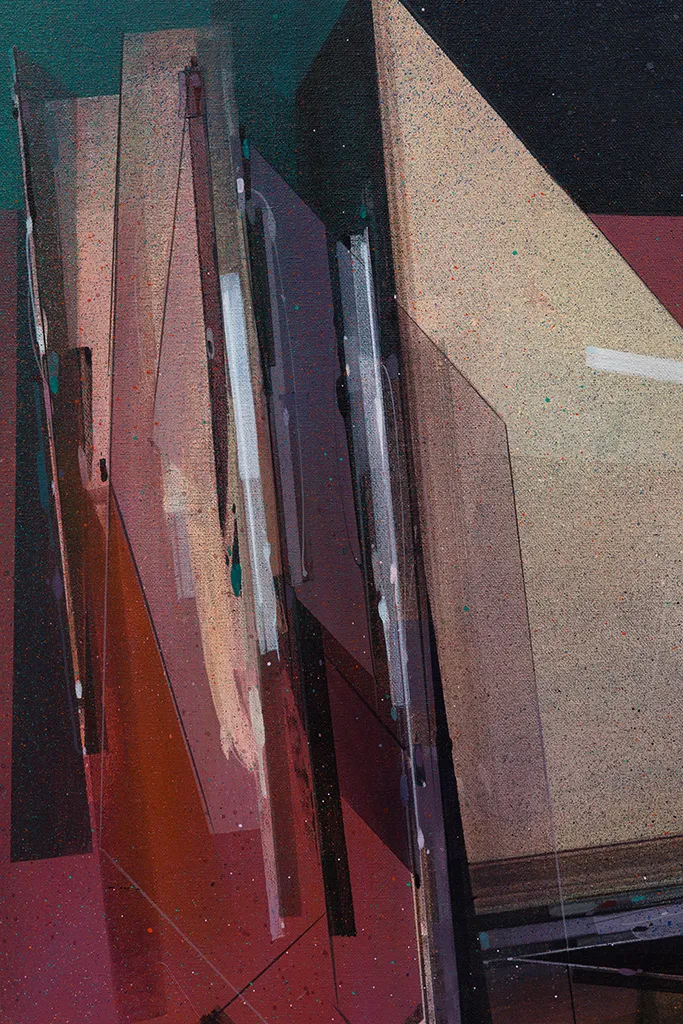 Augustine Kofie abstract painting detail