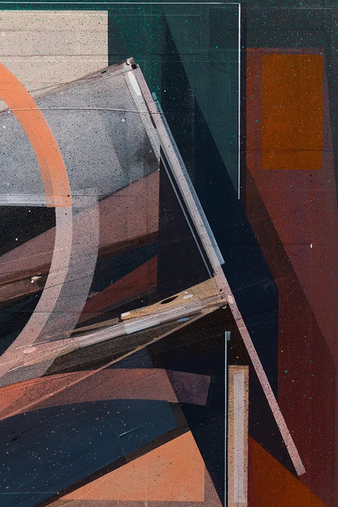 Augustine Kofie abstract painting detail