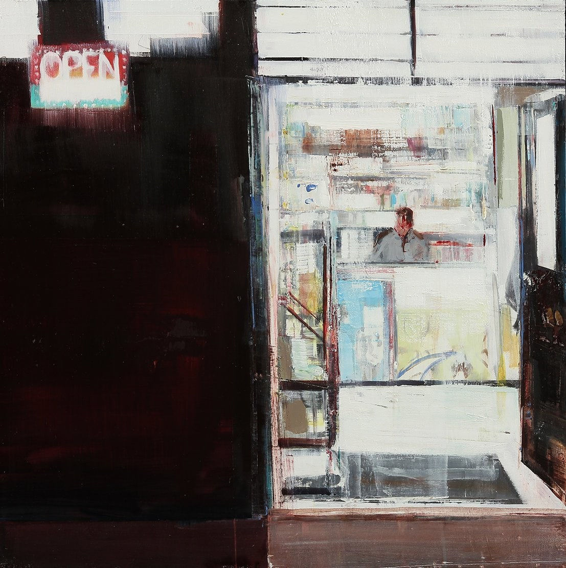 Brett Amory painting from 'waiting' series