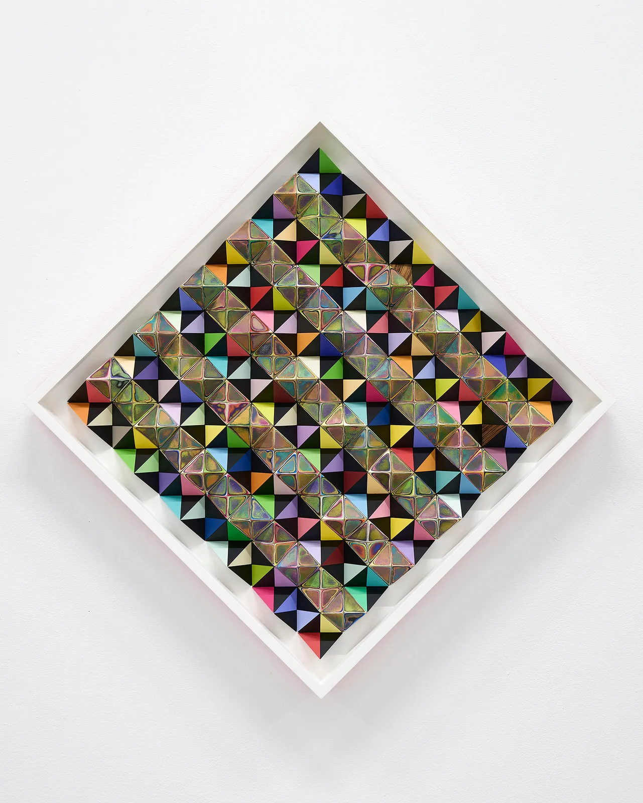 Sean Newport abstract colorful wall sculpture