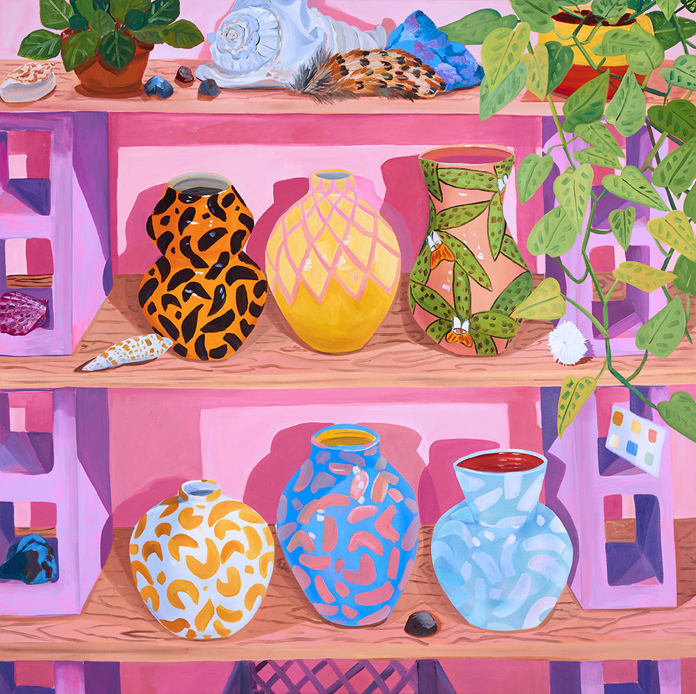 Anna Valdez, Vessels on Studio Shelves, 2019