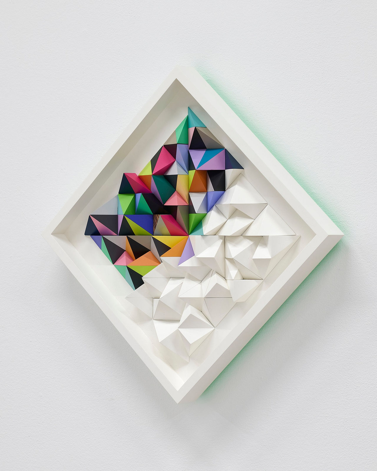 Sean Newport abstract colorful wall sculpture