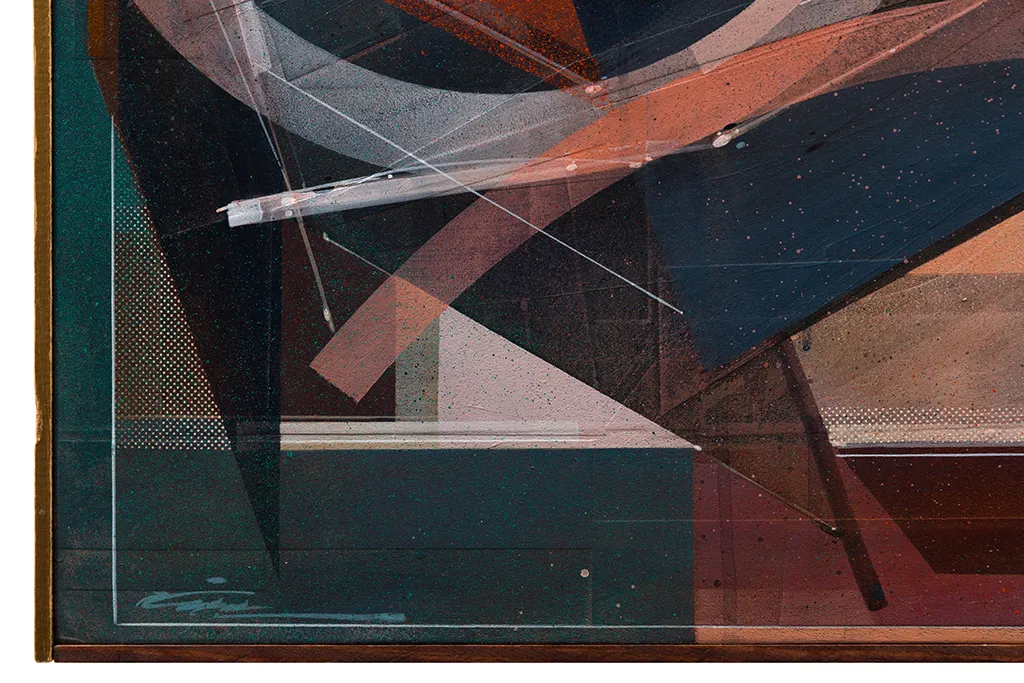 Augustine Kofie abstract painting detail