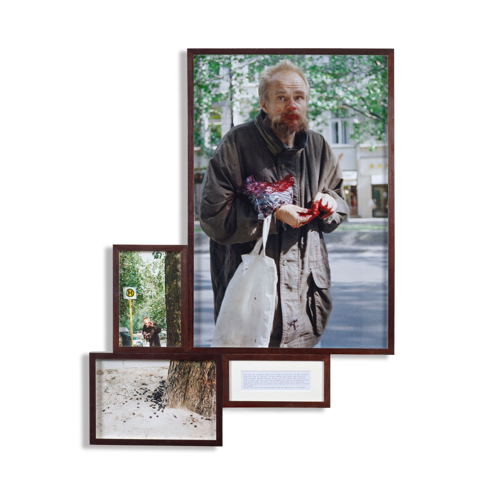 Boris Mikhailov, Man with Cherries from the series 'Look at Me I Look at Water', 1999