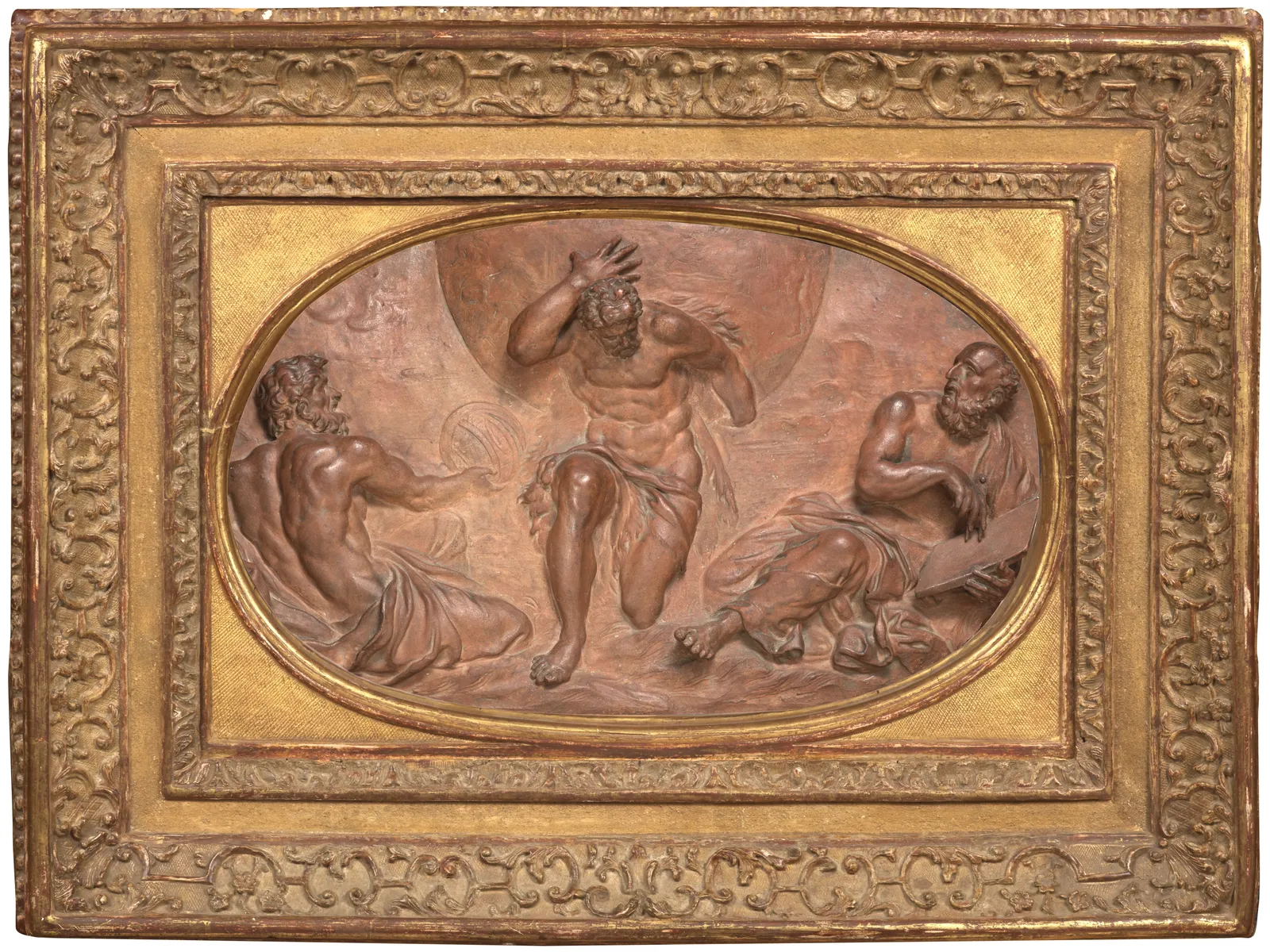 Annibal Carraci, (After) Hercules carrying the World/ (d'après) Hercule portant le monde, ca. 1700