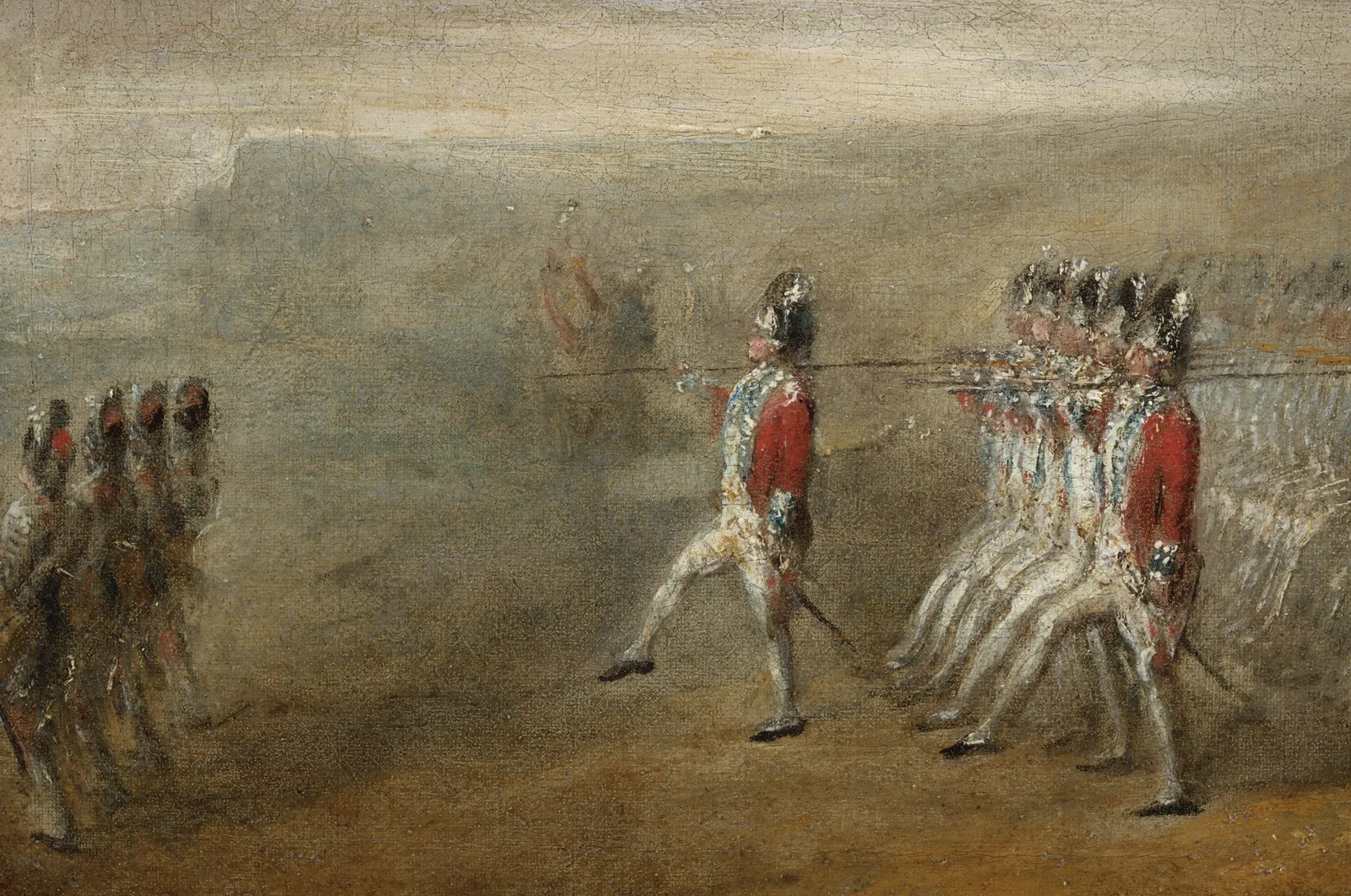 Gabriel de Saint-Aubin, The Parade of the Swiss Guards / Le Défilé des Suisses, Circa 1766