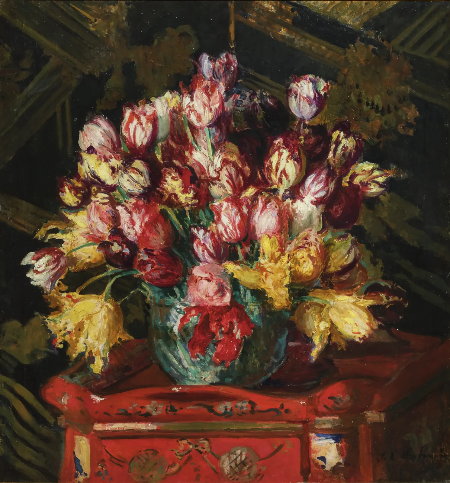 Jacques Emile Blanche, Still life with tulips, ca. 1912