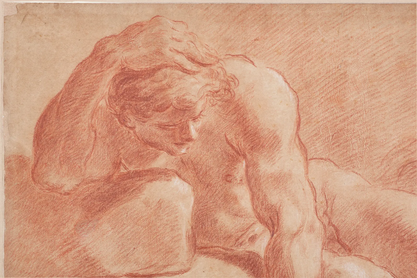 Ubaldo Gandolfi, Study of Nude Man/ Académie d'homme, Ca. 1770
