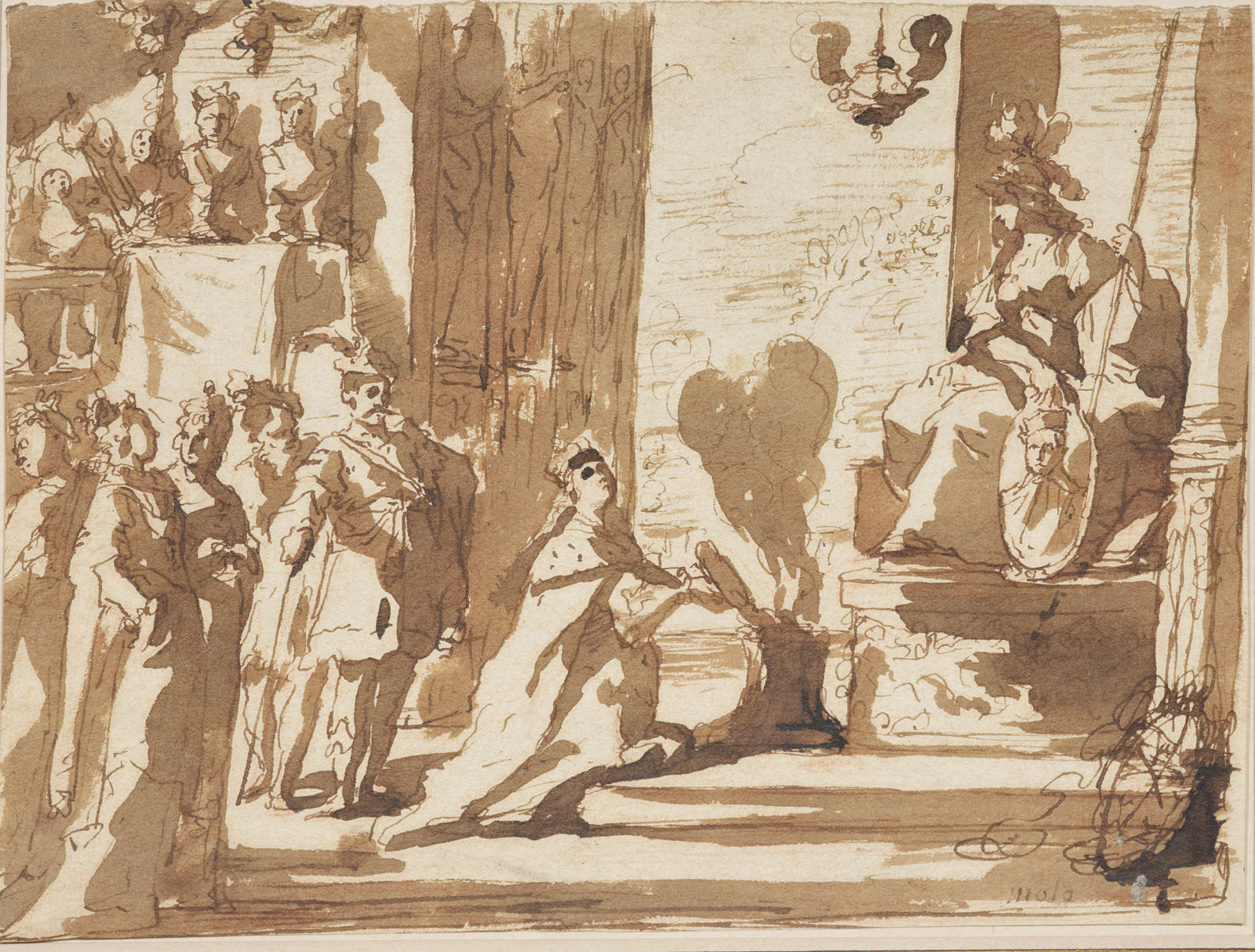 Donato Arsenio Mascagni, (Attributed to) Allegory of the Treaty of Angoulême / (Attribué à) Allégorie du Traité d'Angoulême