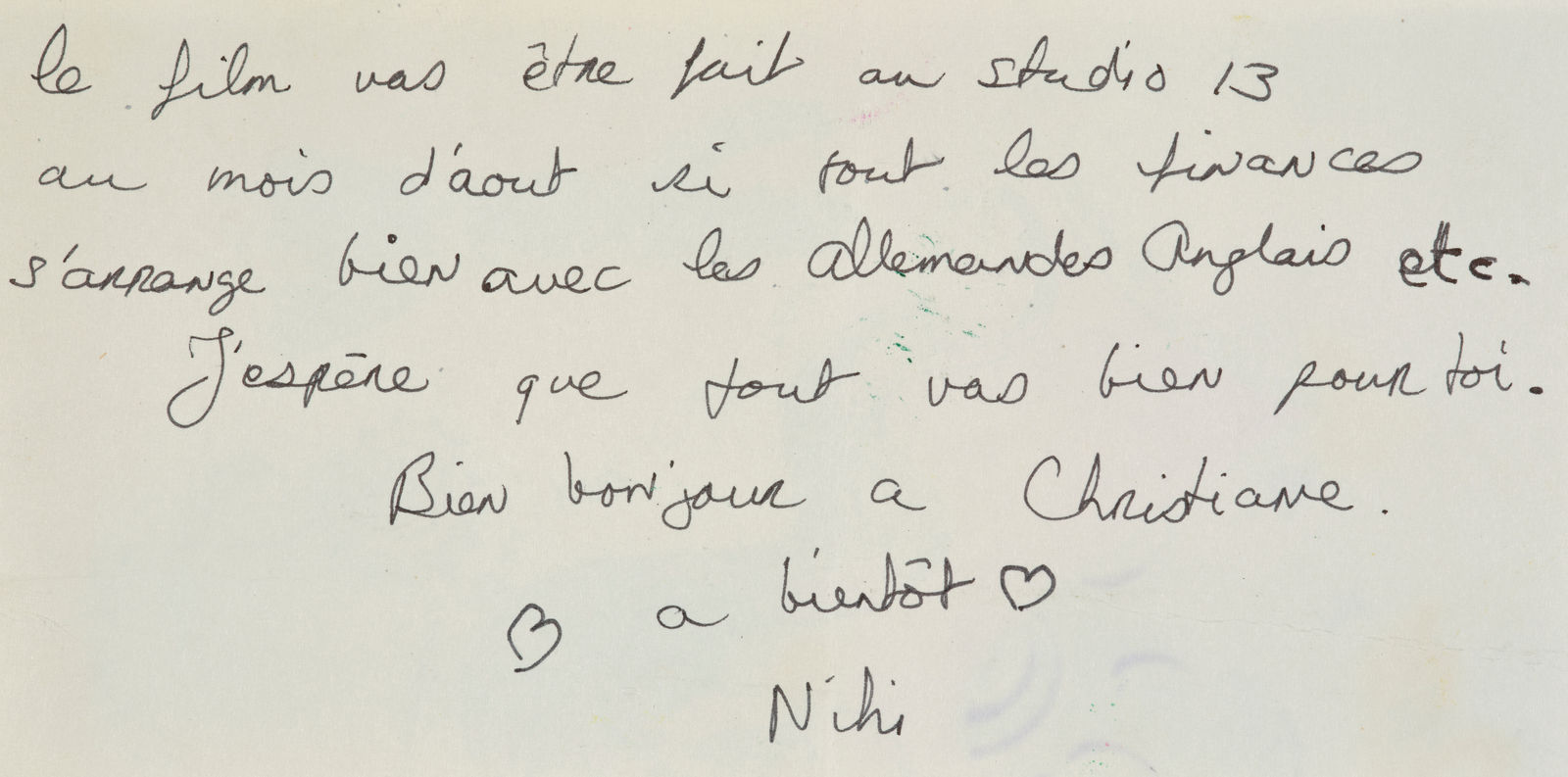 Niki de Saint Phalle, New Mexico Sunset (letter to Frédéric Rossif)/ New Mexico Sunset (lettre à Frédéric Rossif), 1975-1976