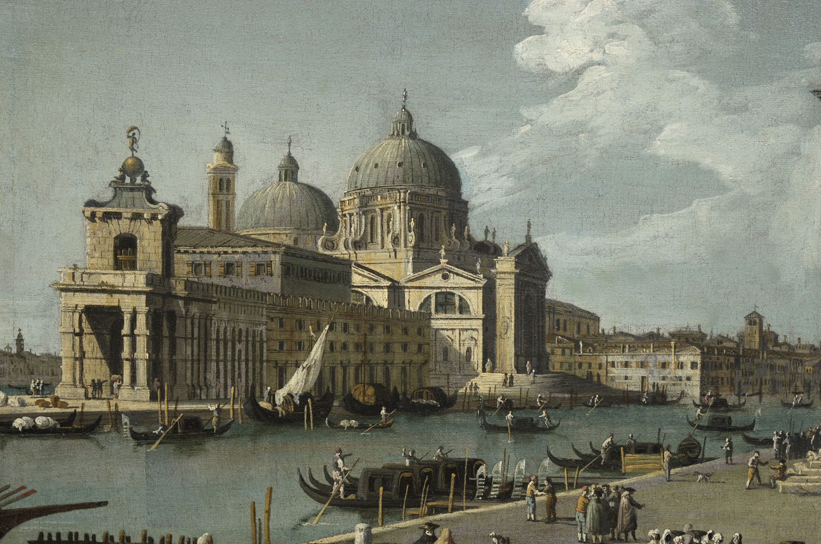 Bernardo Canal, View of the Piazzetta with the Libreria, the Entrance to the Grand Canal and Santa Maria della Salute- Vue de la Piazzetta, Circa 1738-1740