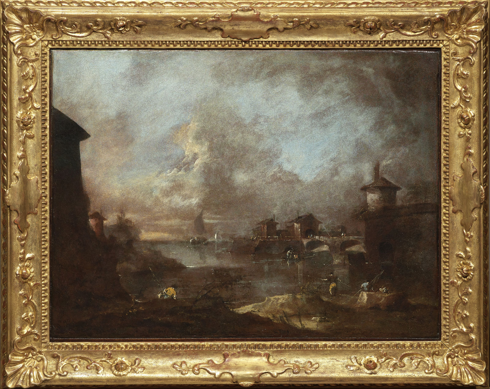 Francesco Guardi, Lagoon capriccio / Capriccio lagunaire, Circa 1770