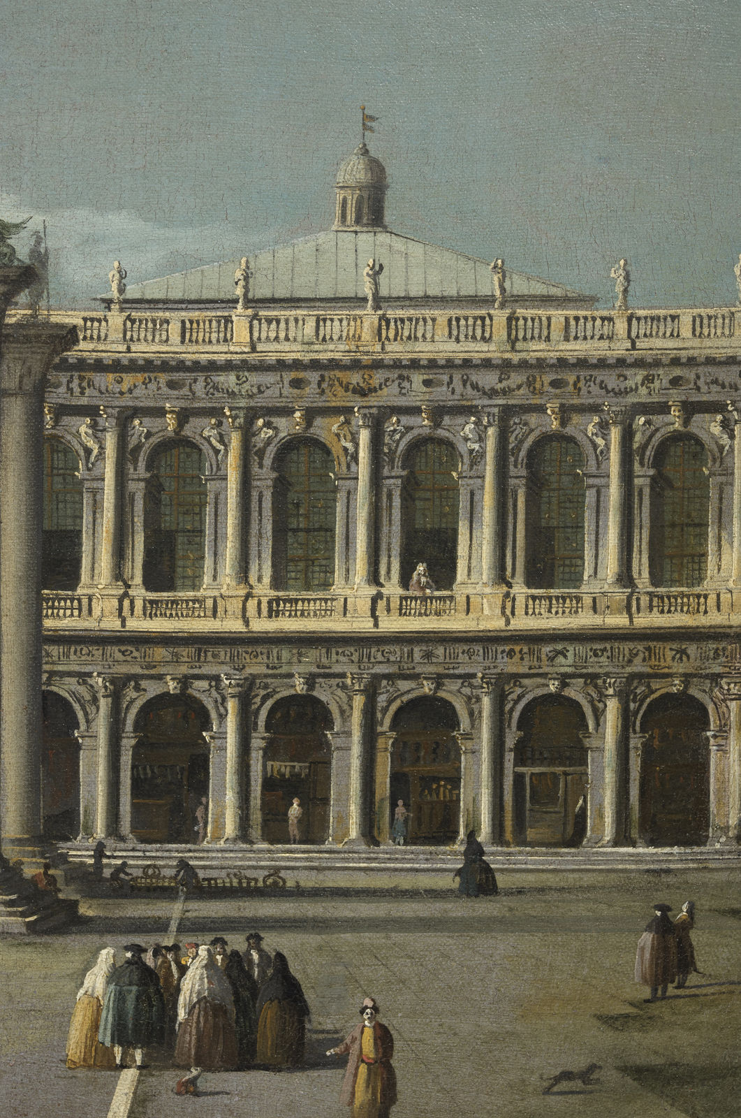 Bernardo Canal, View of the Piazzetta with the Libreria, the Entrance to the Grand Canal and Santa Maria della Salute- Vue de la Piazzetta, Circa 1738-1740