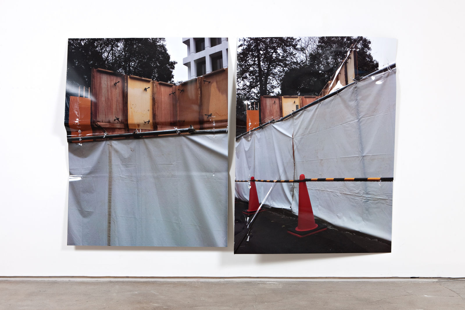 Gardar Eide Einarsson and Oscar Tuazon, Untitled [Diptych], 2012