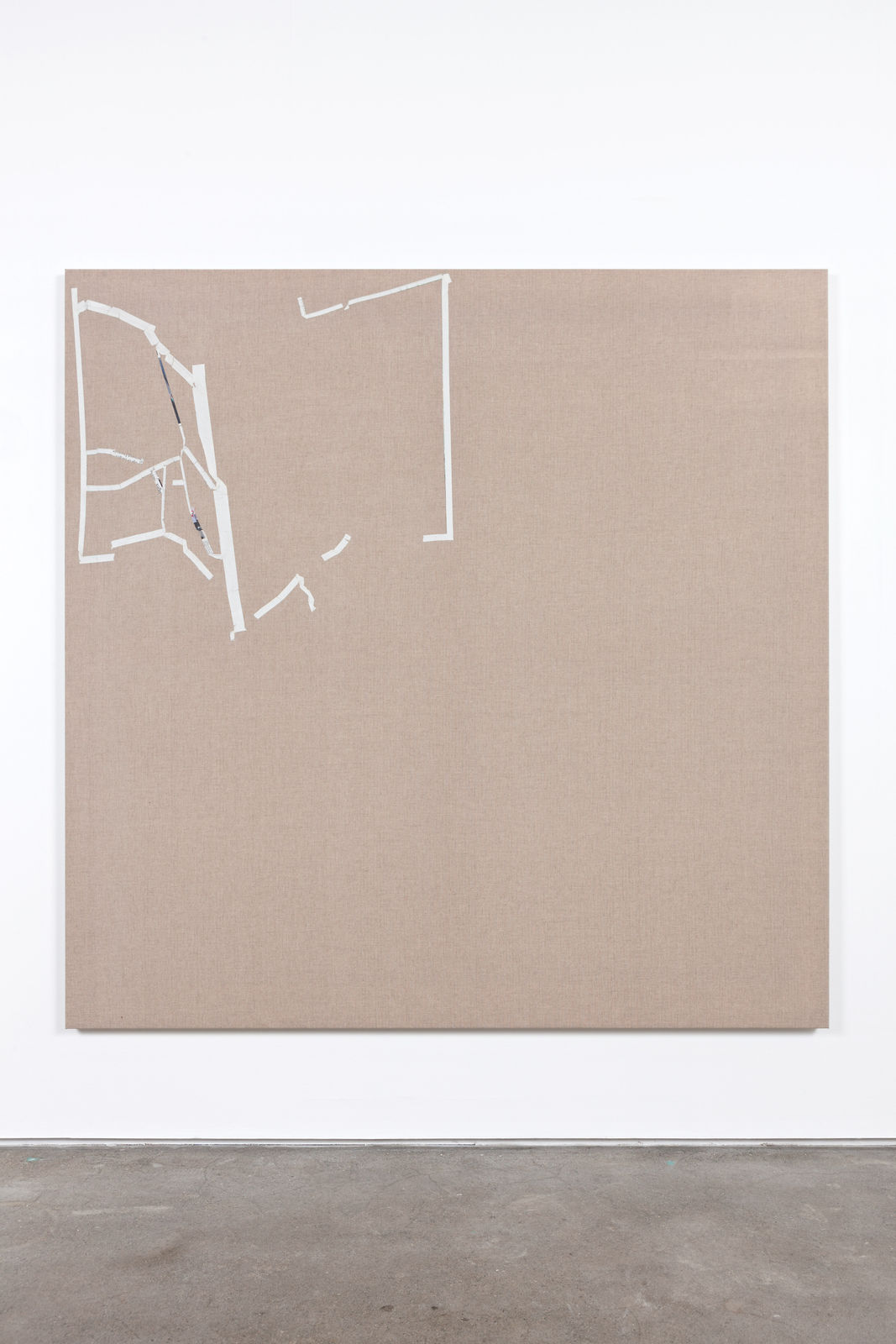 Matias Faldbakken, Untitled (Canvas #82, NYT Thursday, July 3 2014), 2014