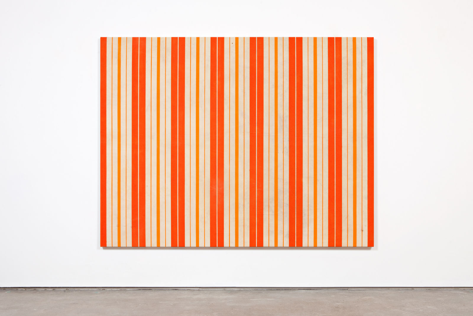 Fredrik Værslev, Untitled (Canopy Painting: Cream and Orange V), 2012