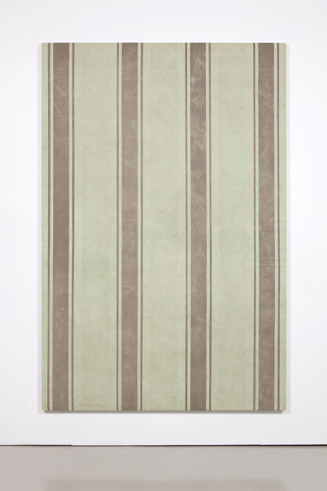 Fredrik Værslev, Untitled (Canopy Painting: Light green and Grey), 2012