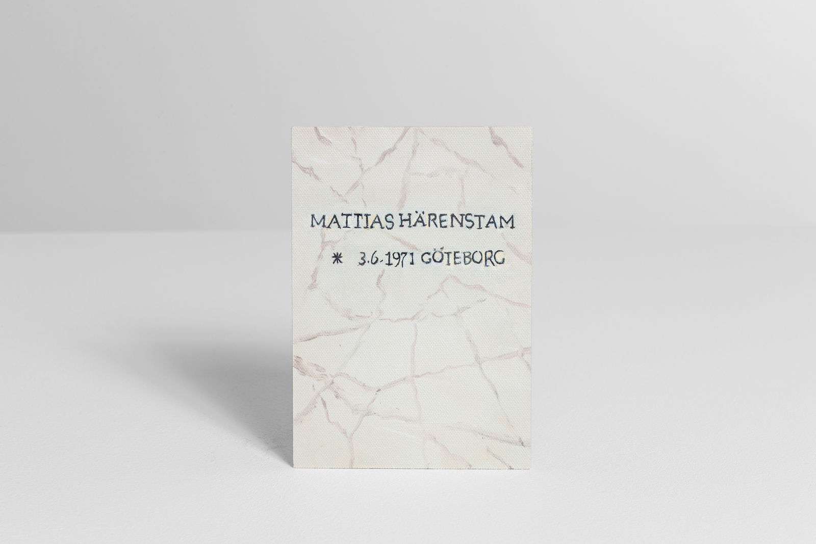 Otto Plonk, Model based on documentation of Mattias Härenstam's work "Mattias Härenstam x 3.6.1971", included in the exhibition "Mattias Härenstam & Sunny Heart Videos", 11th - 30th November 1995., 2015