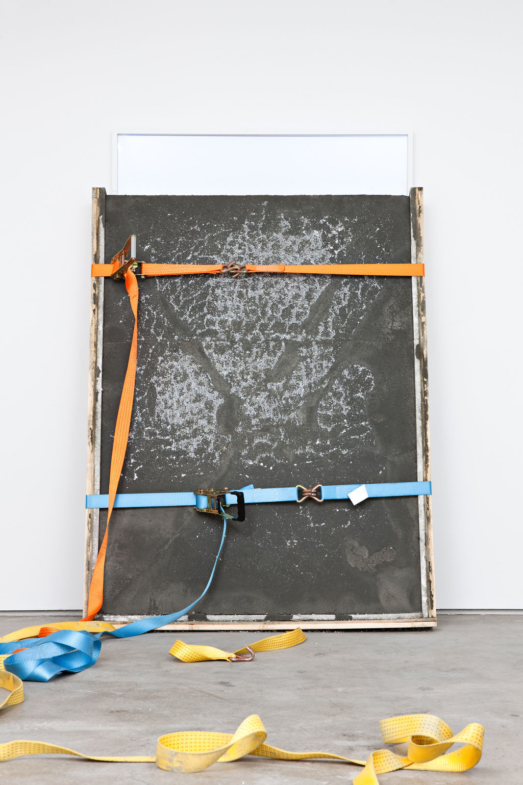 Matias Faldbakken, Fashioned by Slavery and Concrete Crate, 2012