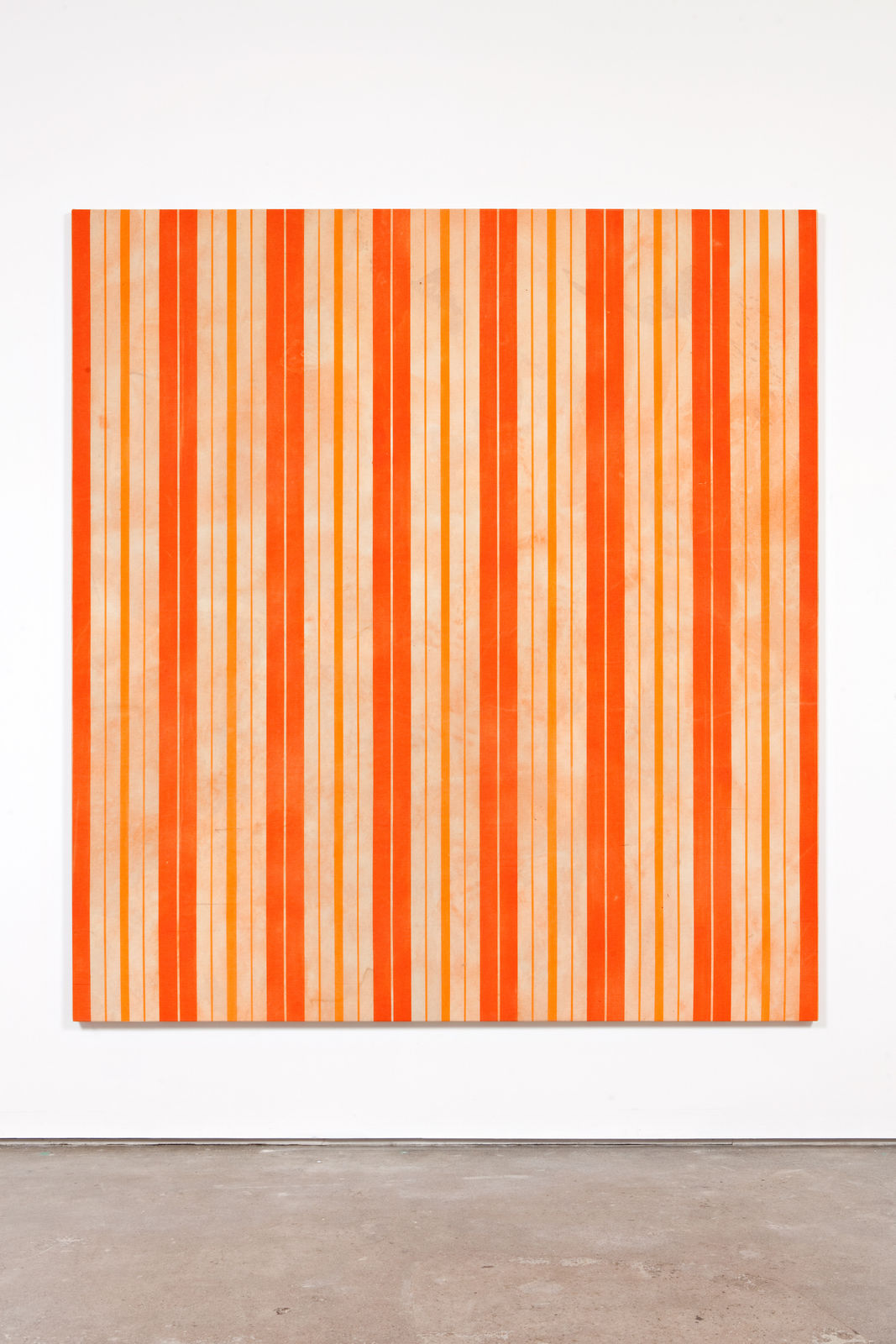 Fredrik Værslev, Untitled (Canopy Painting: Cream and Orange I), 2012