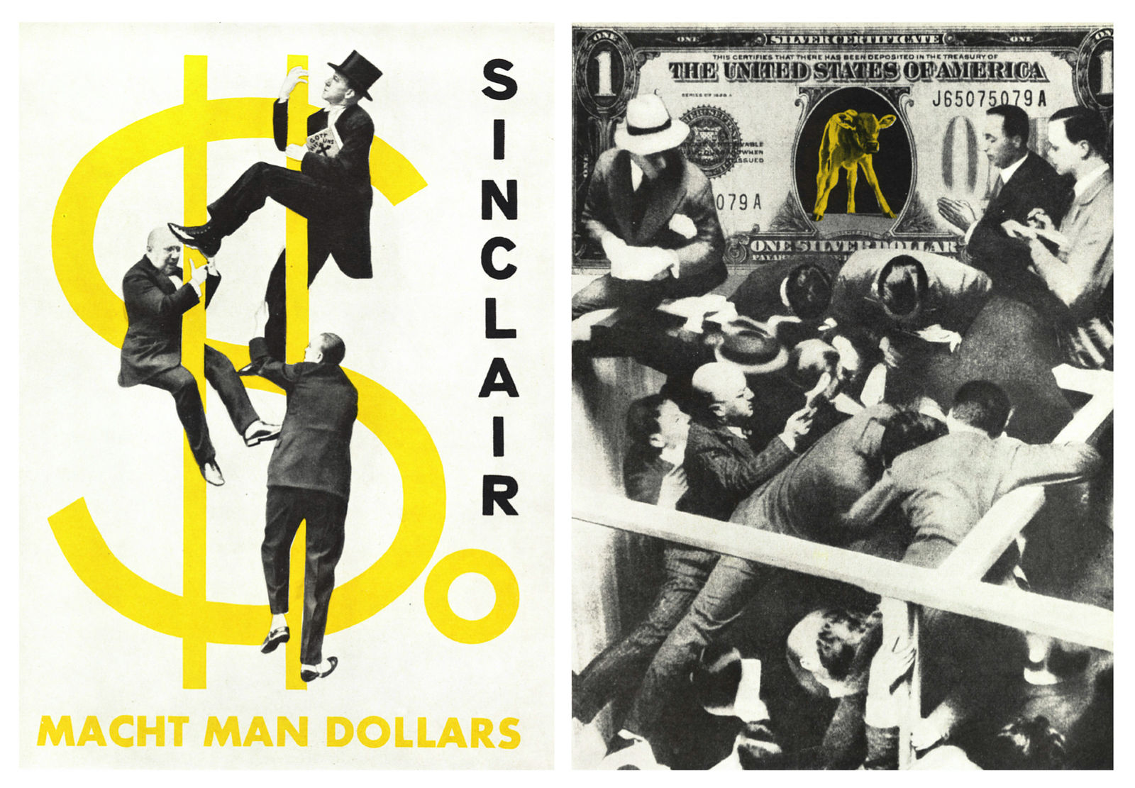 John Heartfield, Facsimile for Cover of Upton Sinclair "So macht man Dollar", 1931 / 2008