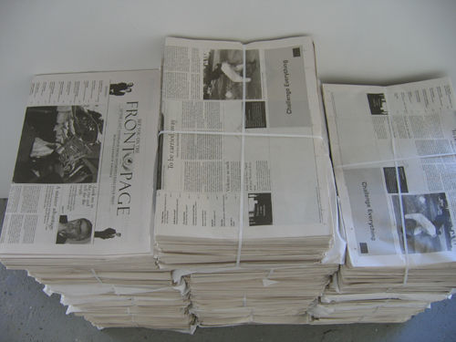 Matias Faldbakken, See You on the Front Page of the Last Newspaper Those Motherfuckers Ever Print, 2005