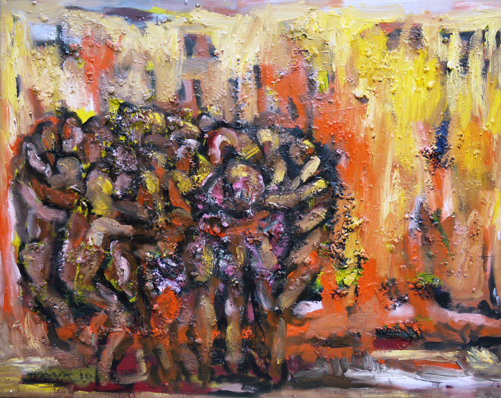 Osama Said, Figures (Carmel, Gaza), 2011