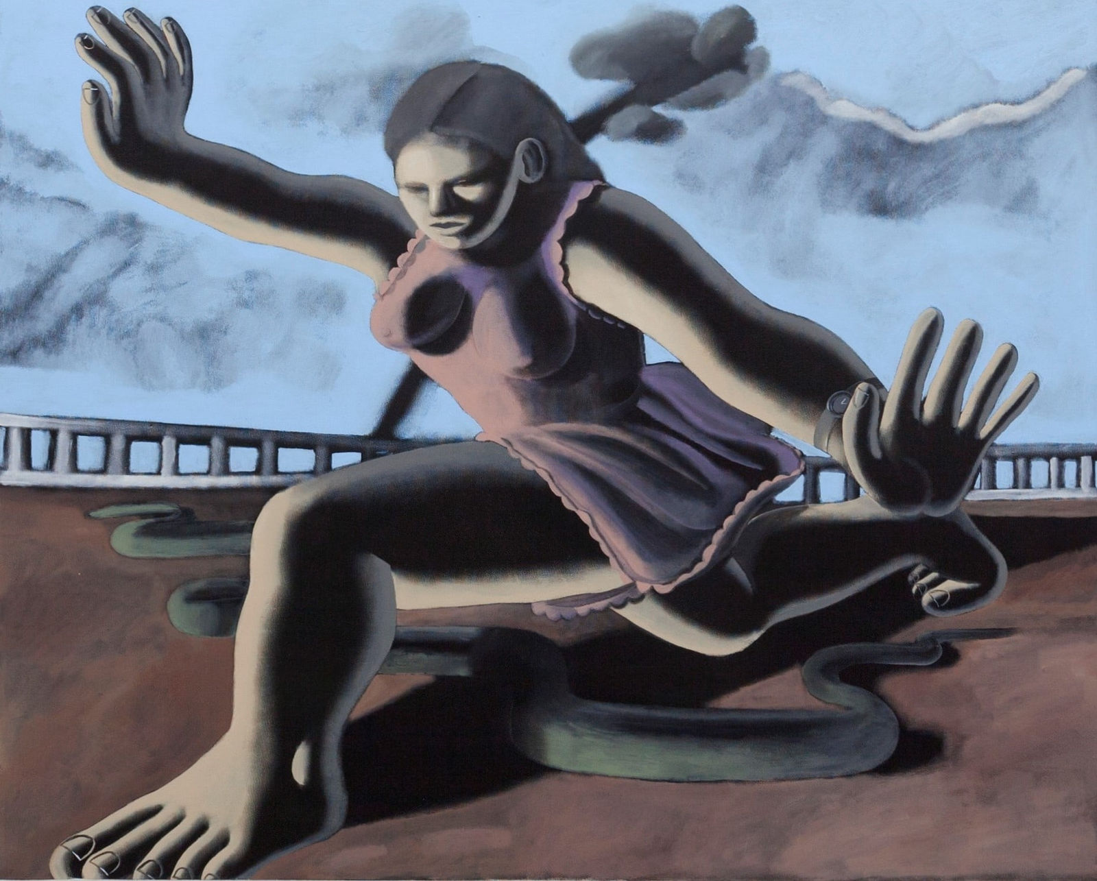 Aksiniya Misyuta, Time-waster with a snake, 2019