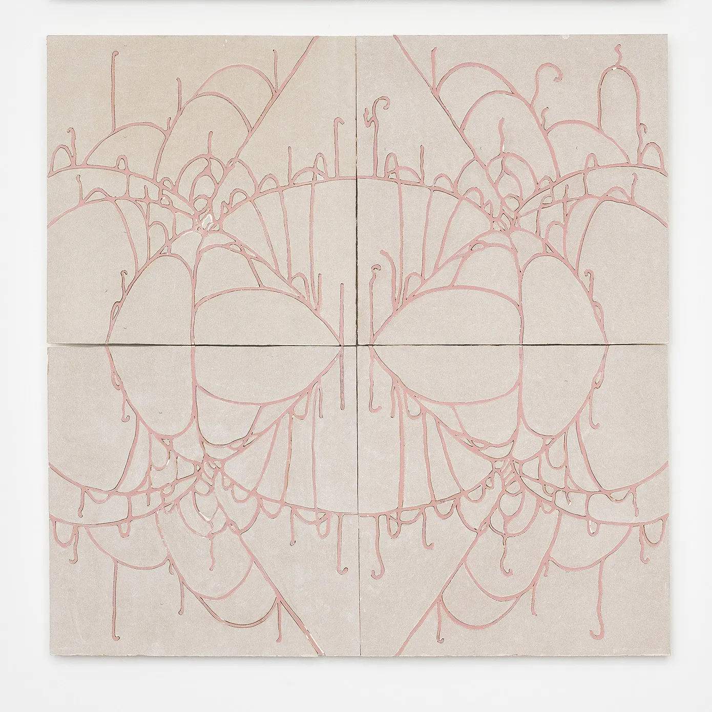 Willie Morlon & Léo Luccioni, Spider Symphony (pink on grey), 2026