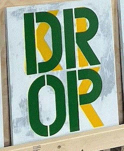 Tyrrell Winston, Drop Kick (Green and Yellow), 2025