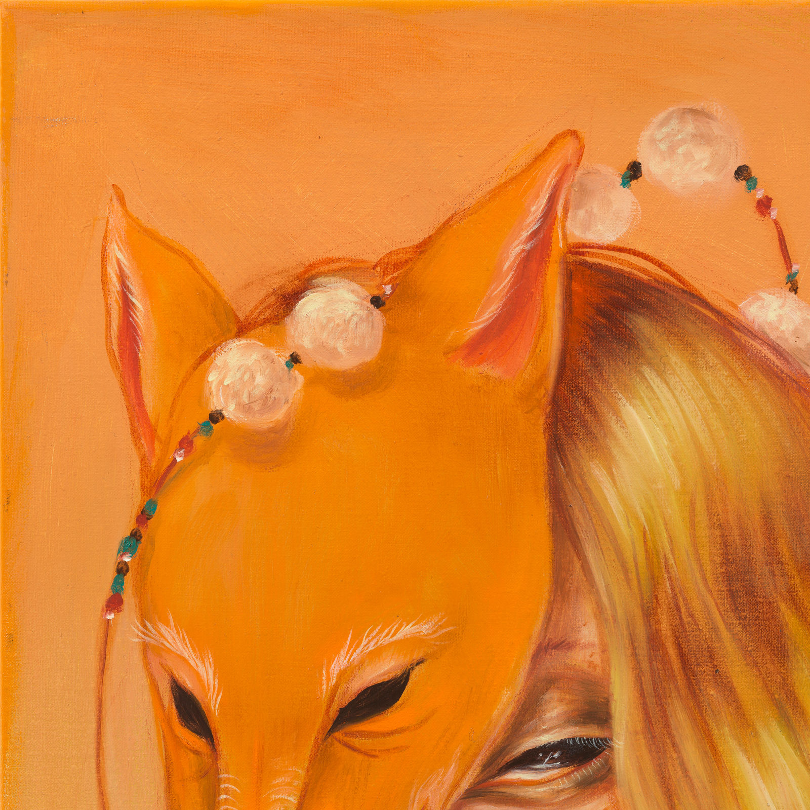 Miss Van, Portrait with Fox Mask, 2023