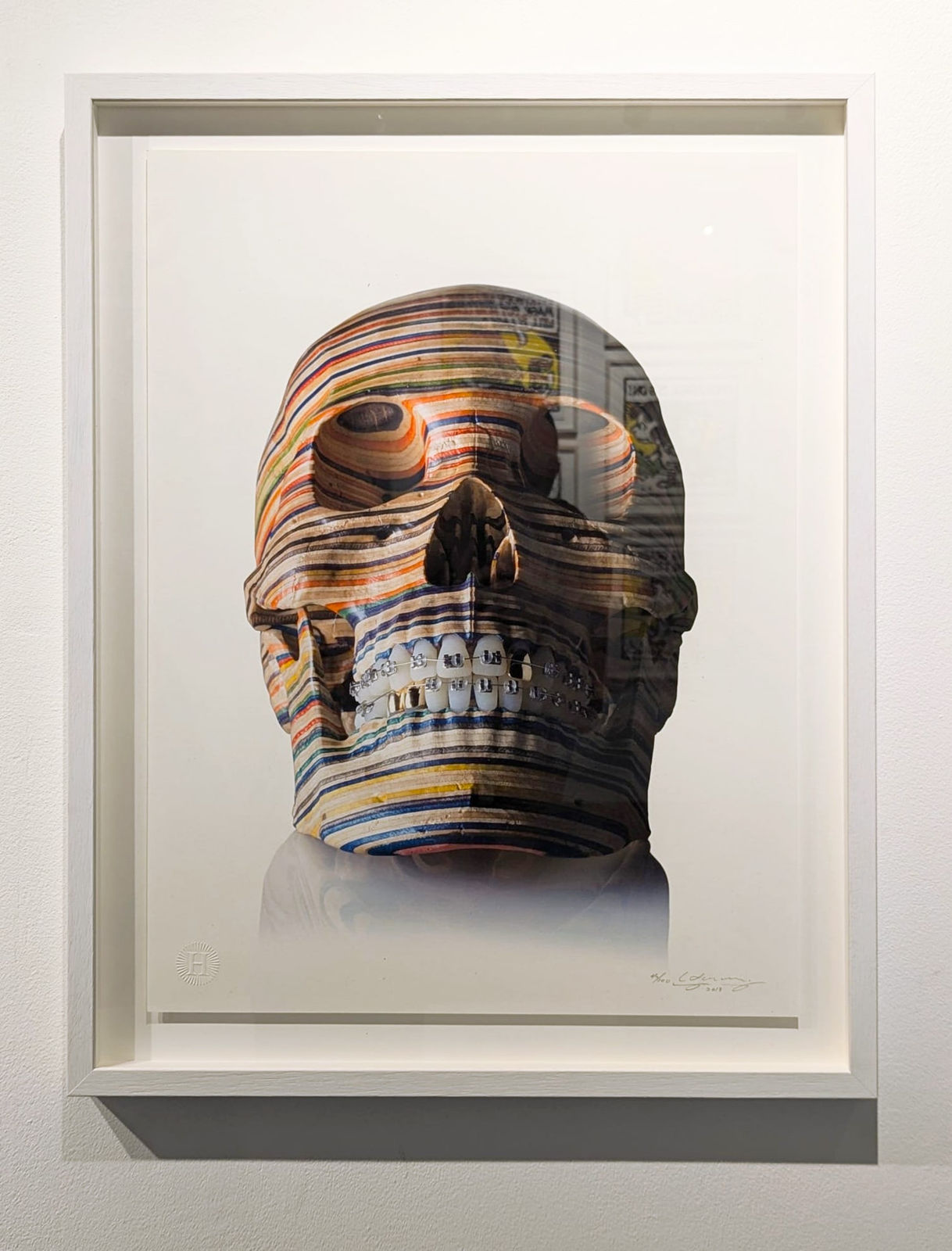 Haroshi, Framed, Skull, 2013